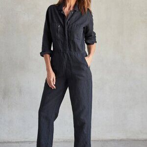 Outerknown Station Jumpsuit - Pitch Black Medium